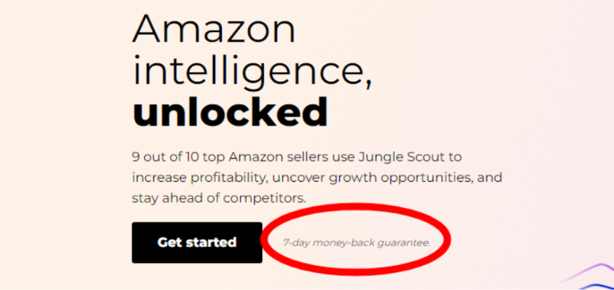 Jungle Scout Money-back guarantee