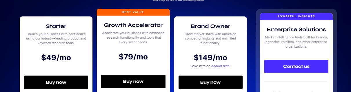 Jungle Scout Product Research Pricing 