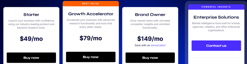 Jungle Scout Pricing Plans Jungle Scout Pricing Plans